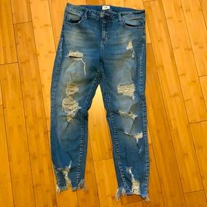 Size 15 ripped jeans